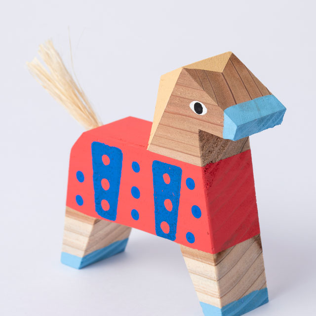 うれしたのし杉干支飾り　午小