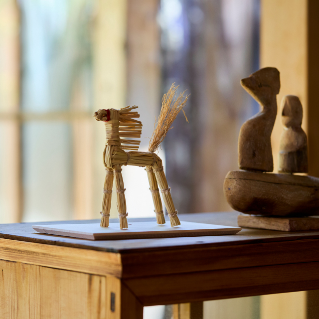 干支の勝わら細工　午