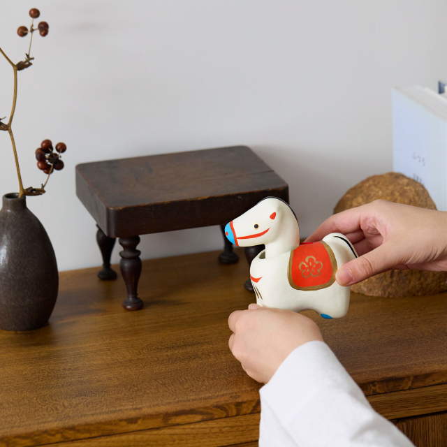 張子飾り　首ふり午　小