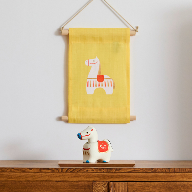 張子飾り　首ふり午　小