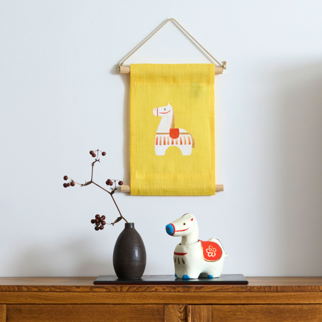 張子飾り　首ふり午　大