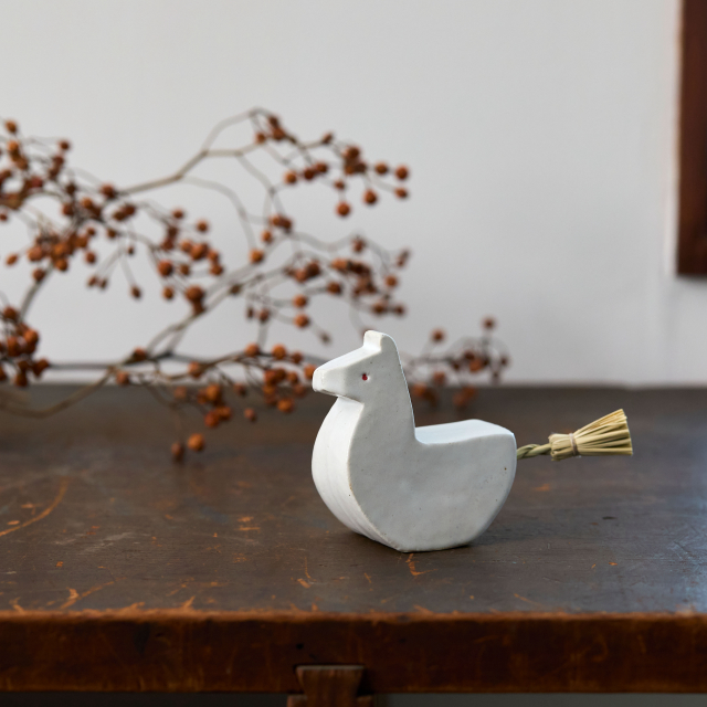 信楽焼の干支飾り	午