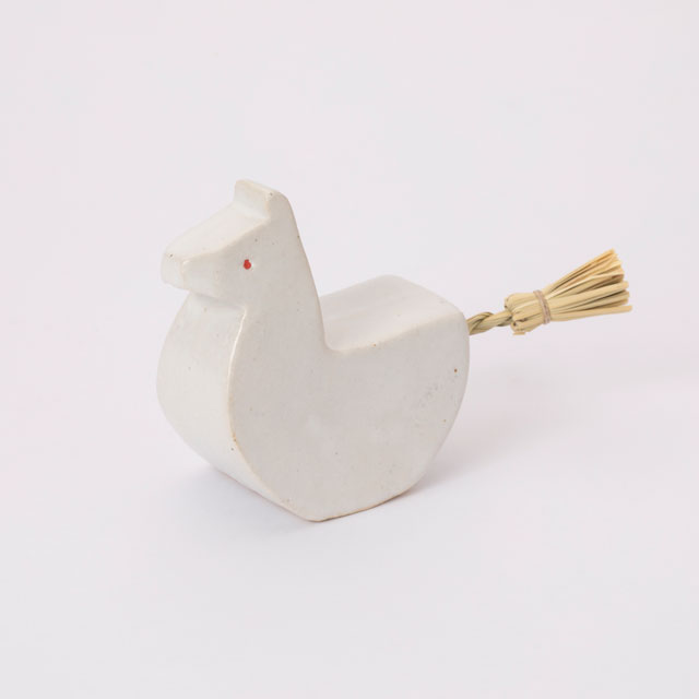 信楽焼の干支飾り　午