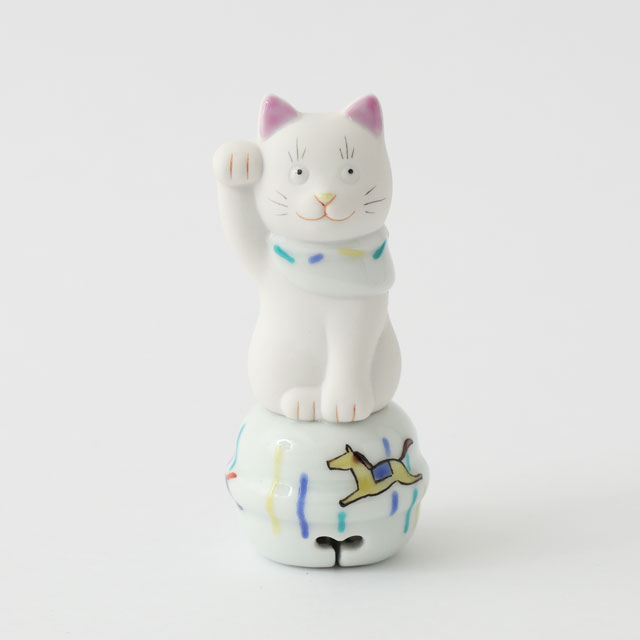 【WEB限定】上出 二寸ちょうえもん招猫 鈴乗り 午