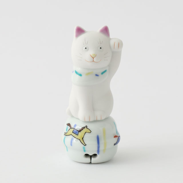 【WEB限定】上出 二寸ちょうえもん招猫 鈴乗り 午