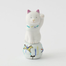 【WEB限定】上出　二寸ちょうえもん招猫　鈴乗り　午