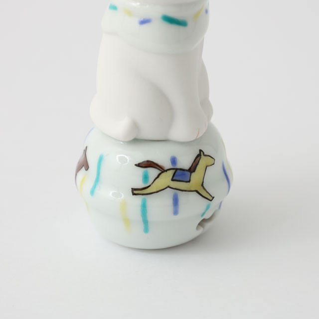 【WEB限定】上出 二寸ちょうえもん招猫 鈴乗り 午