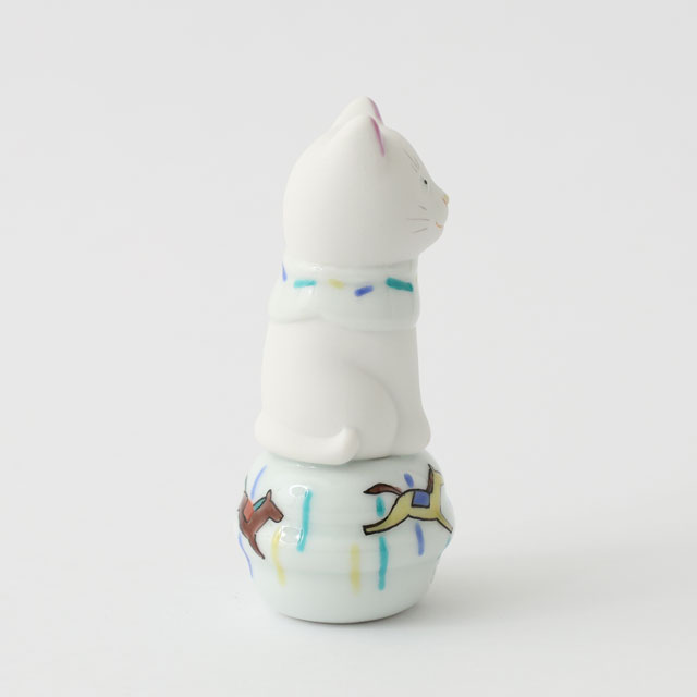 【WEB限定】上出 二寸ちょうえもん招猫 鈴乗り 午