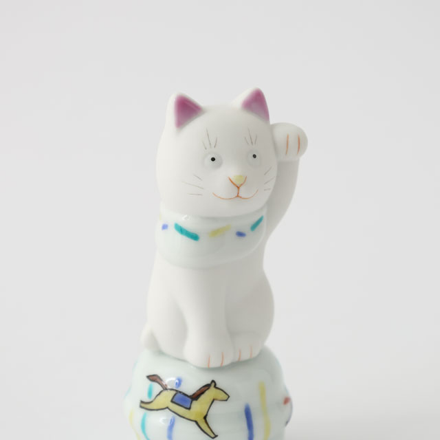 【WEB限定】上出 二寸ちょうえもん招猫 鈴乗り 午