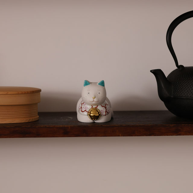 【WEB限定】上出　ちょうえもん座猫　重ね桜