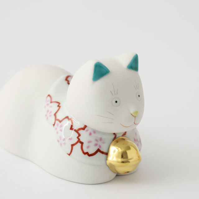 【WEB限定】上出　ちょうえもん座猫　重ね桜