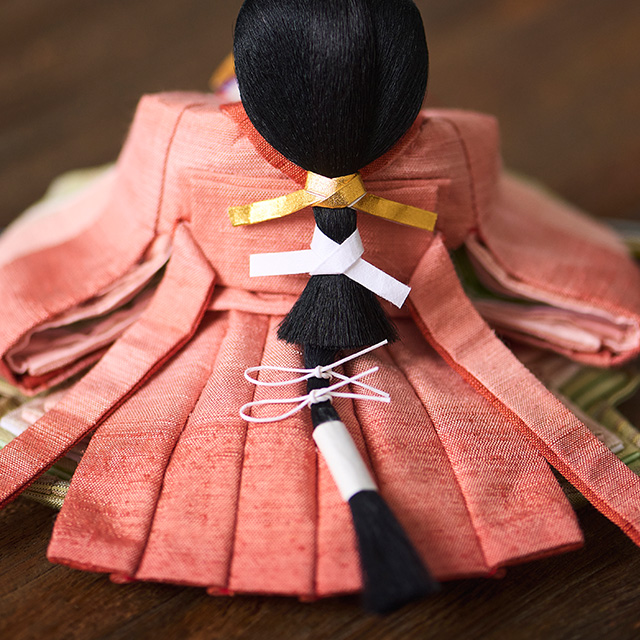 【予約商品】草木染めの衣裳着雛飾り お道具付  atelier shimura×中川政七商店