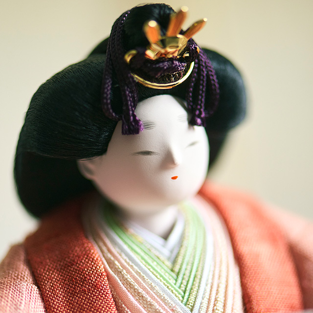 【予約商品】草木染めの衣裳着雛飾り お道具付  atelier shimura×中川政七商店