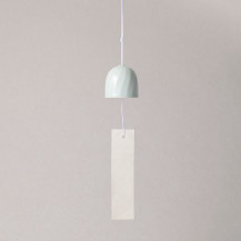 鍋島虎仙窯 青白磁波型風鈴