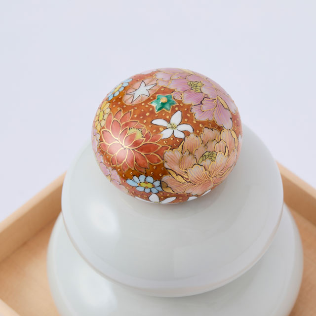 【正月先行予約商品・WEB限定】上出長右衛門窯 お鏡 花詰橙(10月末~11月上旬発送)