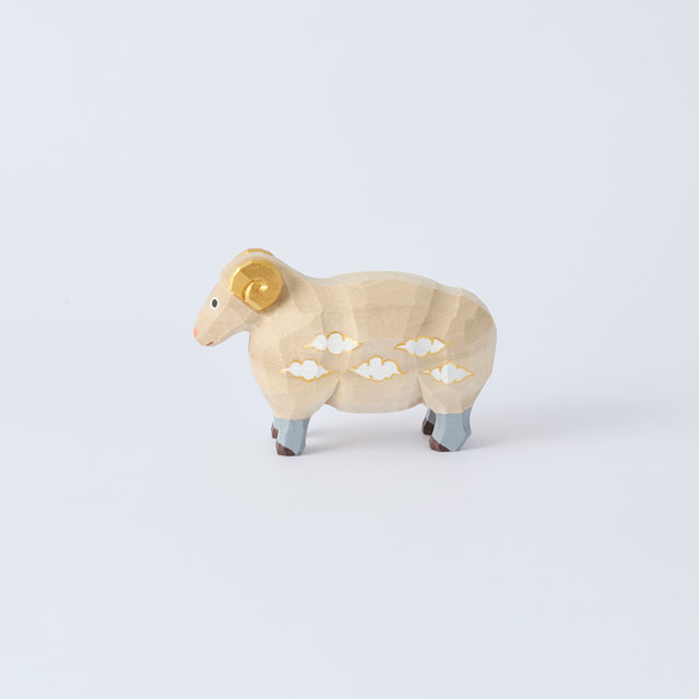 正月受注生産商品・WEB限定】干支一刀彫 未 大（12月中旬頃発送）｜家