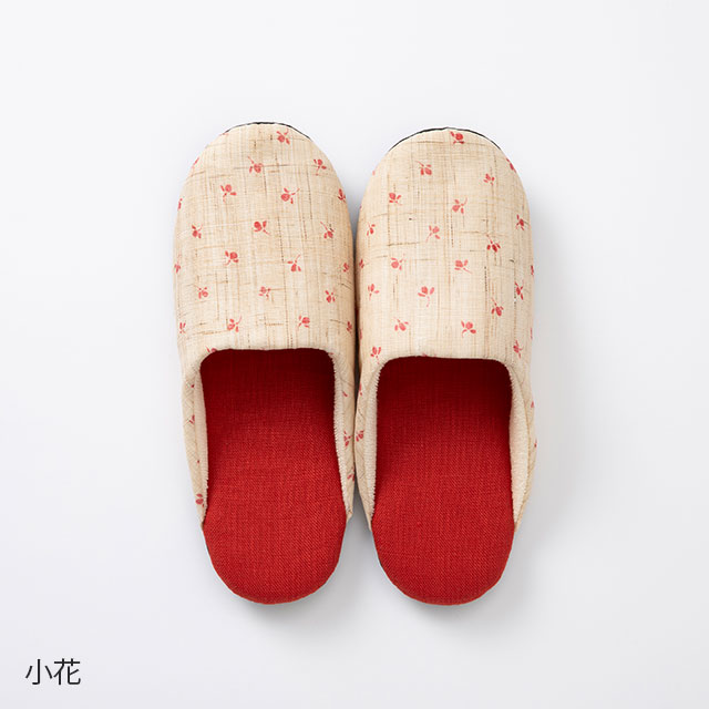 【WEB限定・数量限定】手織り麻の小紋スリッパ