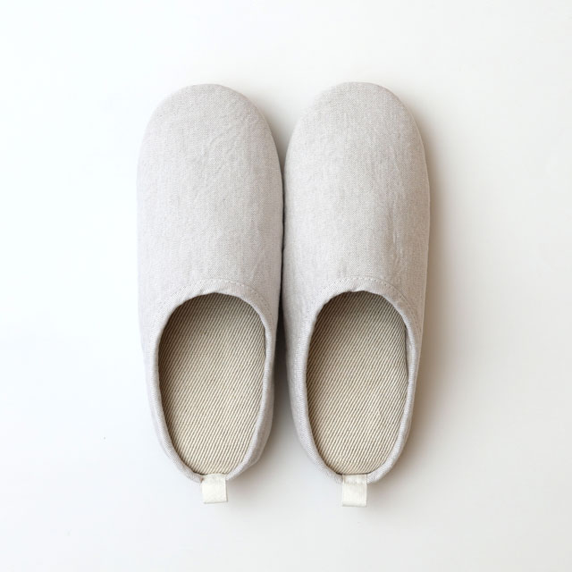 洗える綿麻スリッパ