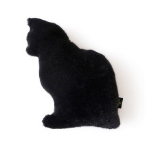 「ふわふわの猫型クッション」Fabrico NEKO（black）
