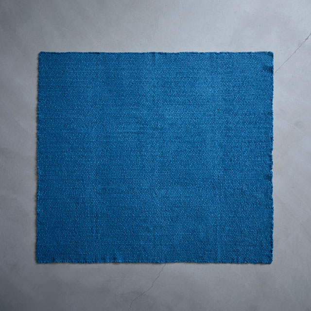くらしの工藝布 滝織の多様布　本藍染 中藍