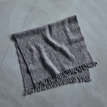 くらしの工藝布　手紡ぎ手織りのブランケット