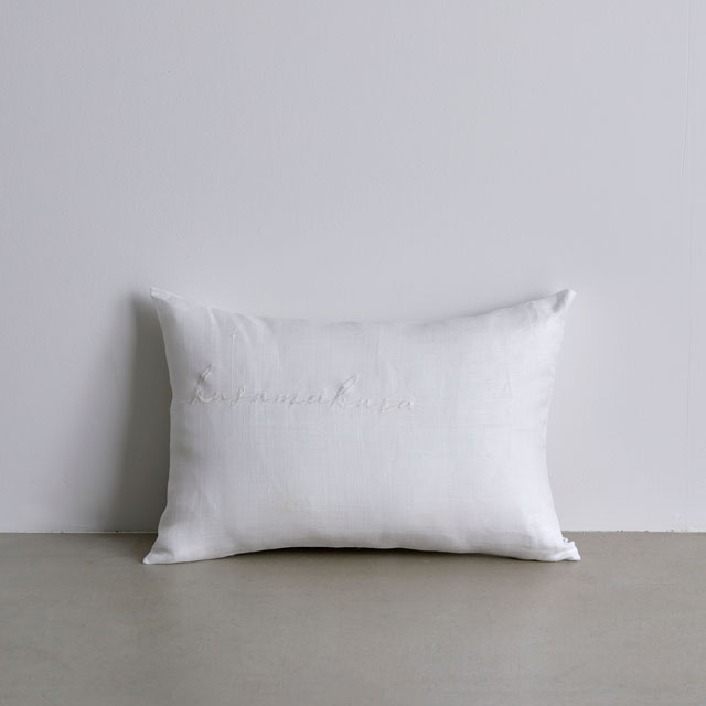 くらしの工藝布横振り刺繍クッションカバー