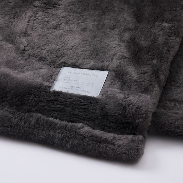 LOOM&SPOOL SERENE ウール毛布シングル グレー