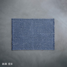 くらしの工藝布　二重裂織の敷布
