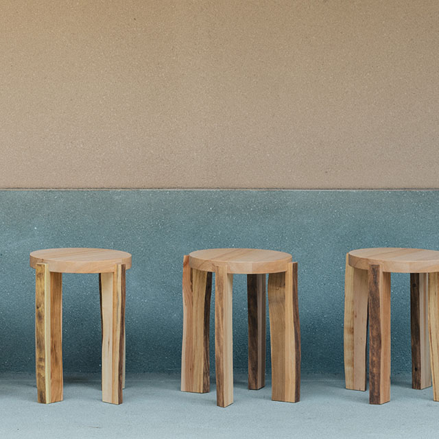 木端(こば)の椅子　ナチュラル