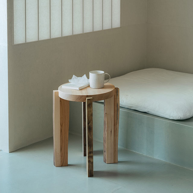 木端(こば)の椅子　ナチュラル