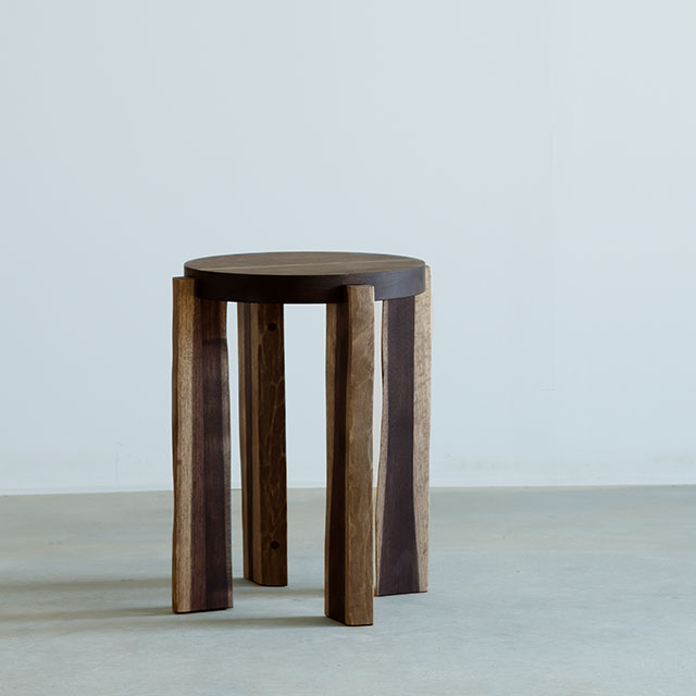 木端(こば)の椅子　ブラック