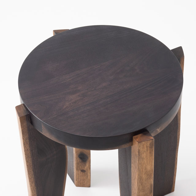 木端(こば)の椅子　ブラック