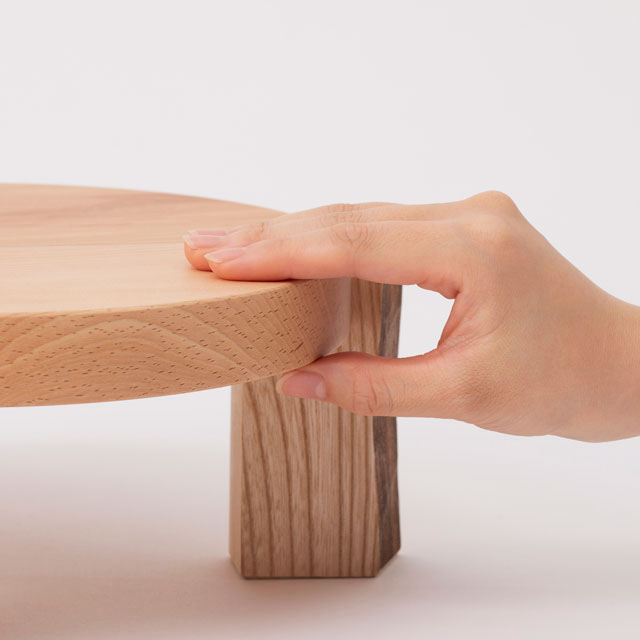 木端(こば)の花台　ナチュラル