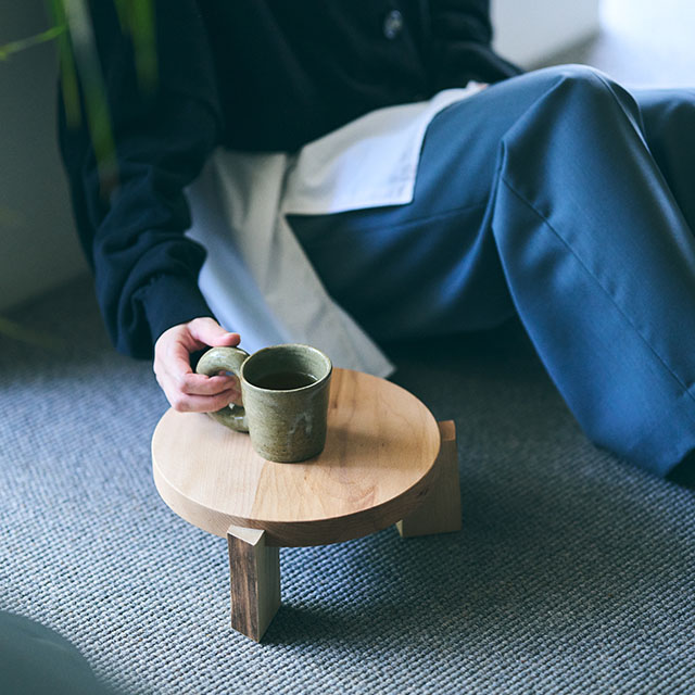 木端(こば)の花台　ナチュラル