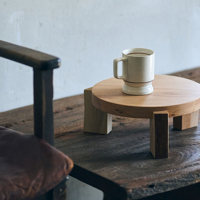 木端(こば)の花台　ナチュラル