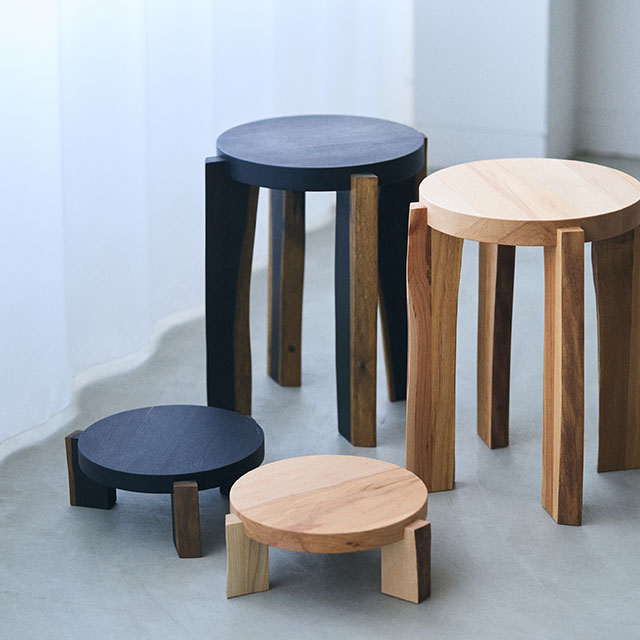 木端(こば)の花台　ナチュラル