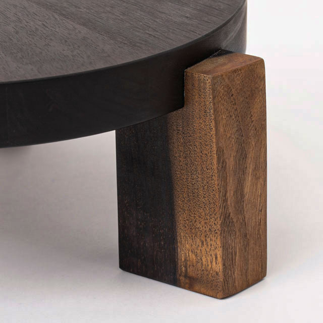 木端(こば)の花台　ブラック