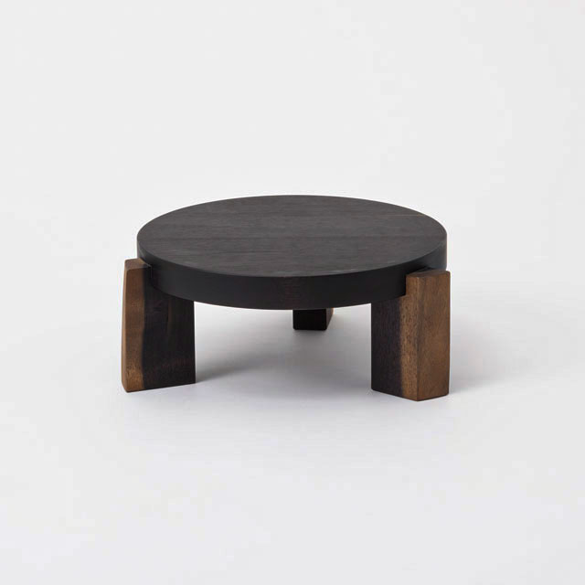 木端(こば)の花台　ブラック