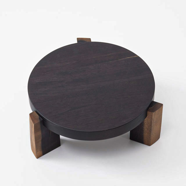 木端(こば)の花台　ブラック