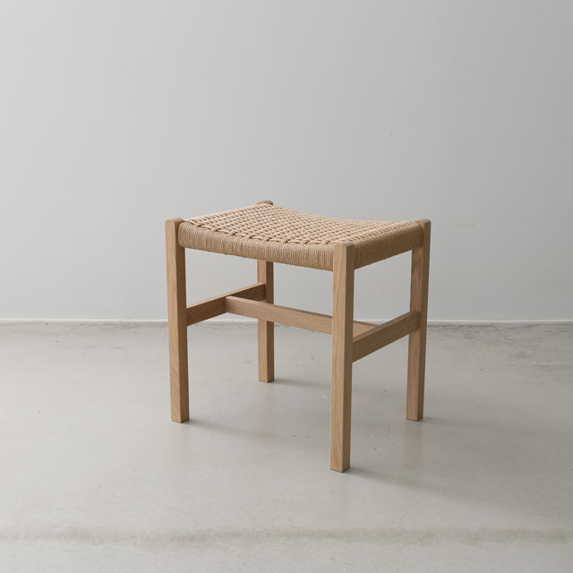 【WEB限定】建彦木工　スツール　足利産楢無垢材