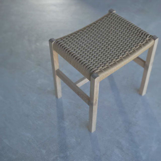 【WEB限定】建彦木工　スツール　足利産楢無垢材