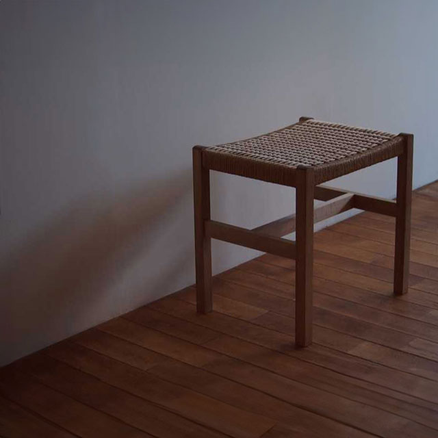 【WEB限定】建彦木工　スツール　足利産楢無垢材