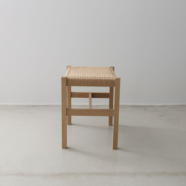 【WEB限定】建彦木工　スツール　足利産楢無垢材