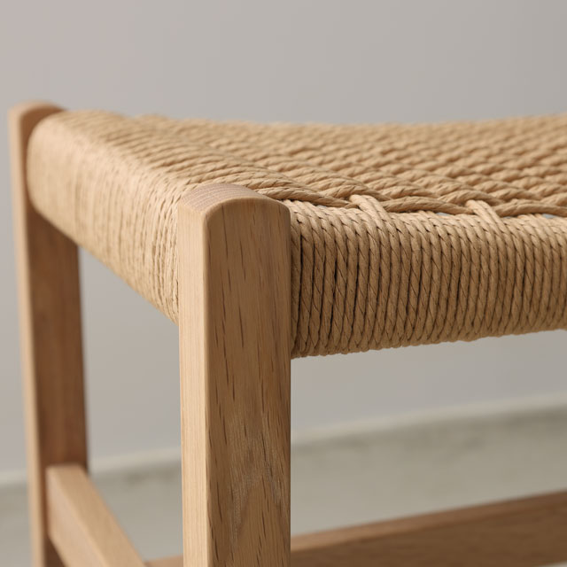 【WEB限定】建彦木工　スツール　足利産楢無垢材