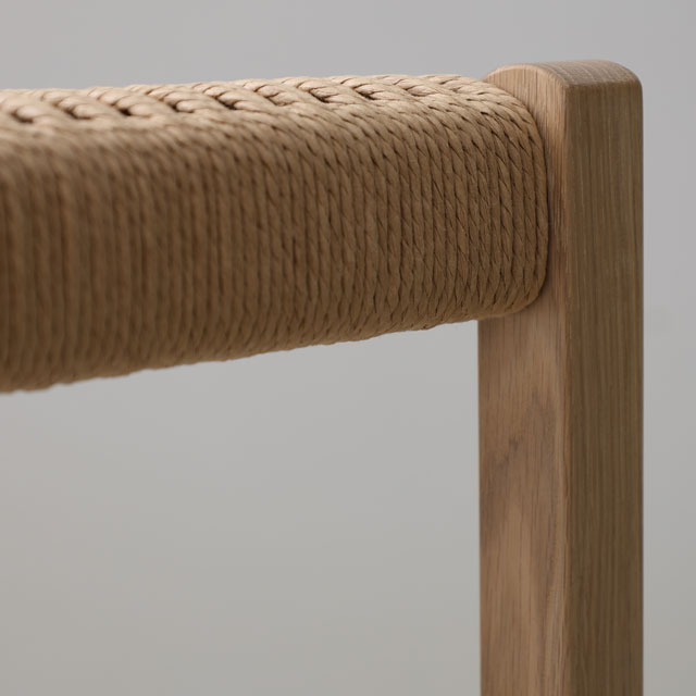 【WEB限定】建彦木工　スツール　足利産楢無垢材