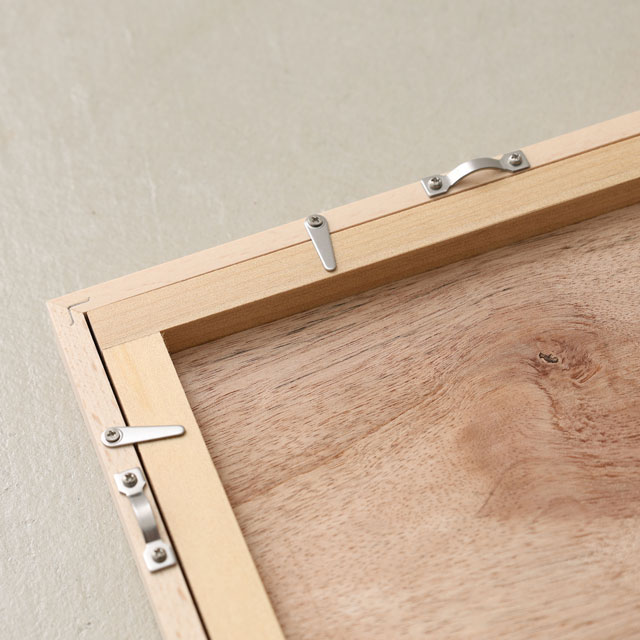 【WEB限定】建彦木工　フレーム　L　ビーチ無垢材　L(四つ切)