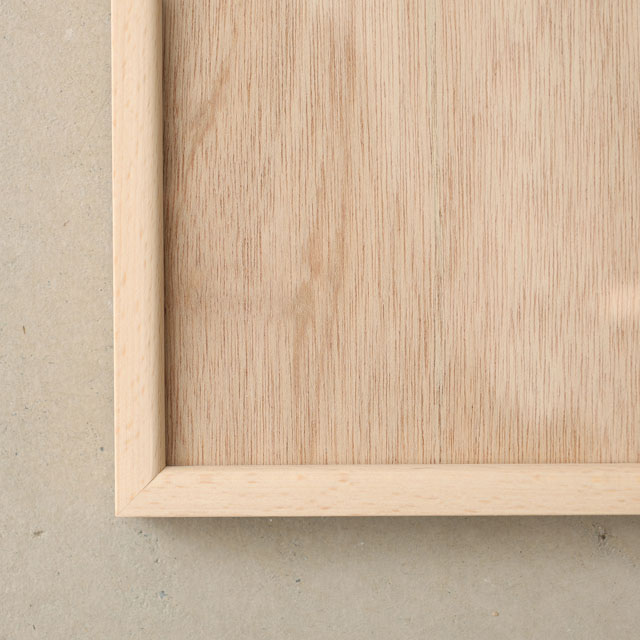【WEB限定】建彦木工　フレーム　L　ビーチ無垢材　L(四つ切)
