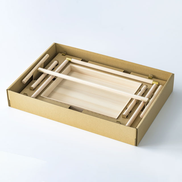 【WEB限定】建彦木工　BRACE　サイドテーブル　	ナチュラル