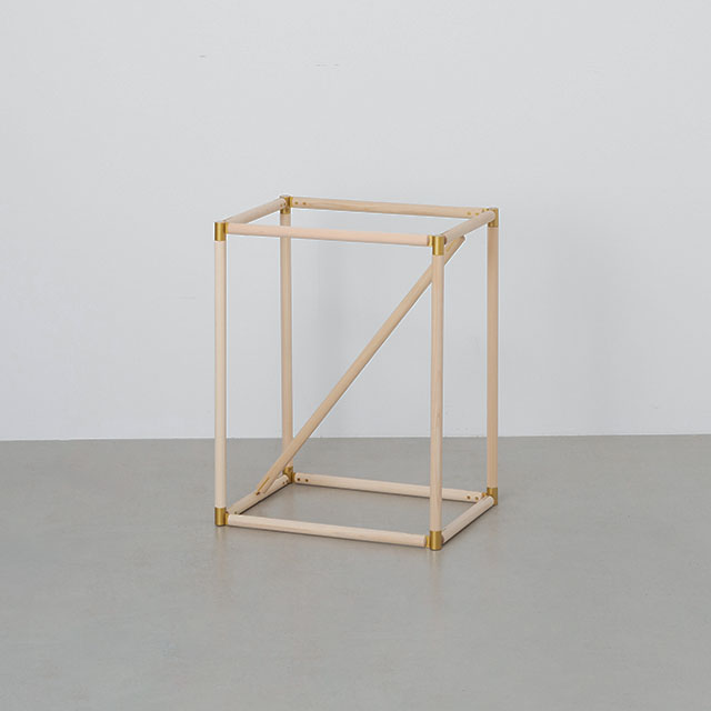 【WEB限定】建彦木工　BRACE　サイドテーブル　	ナチュラル