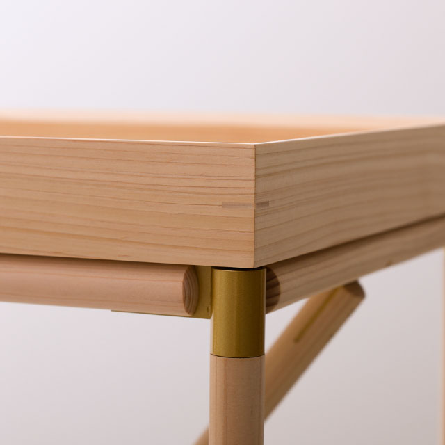 【WEB限定】建彦木工　BRACE　サイドテーブル　	ナチュラル